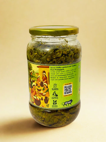 Kishori Green Chilly Pickle – 900g | Spicy Indian Pickle