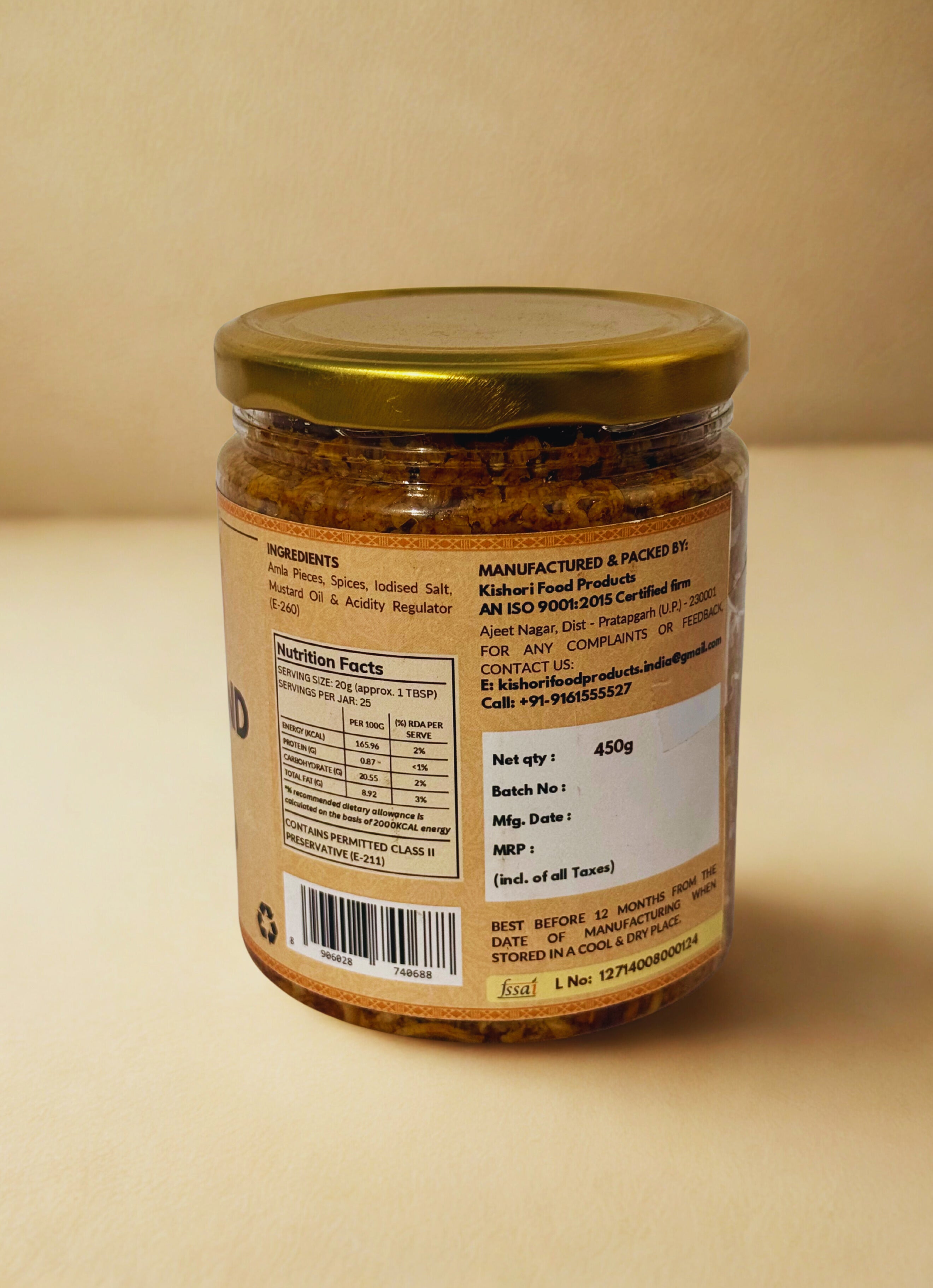 Amla Pickle 450g | Kishori Food Products Online