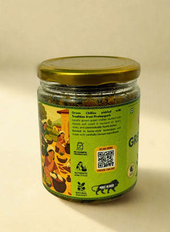 Kishori Green Chilly Pickle – 450g | Spicy & Tangy Indian Pickle