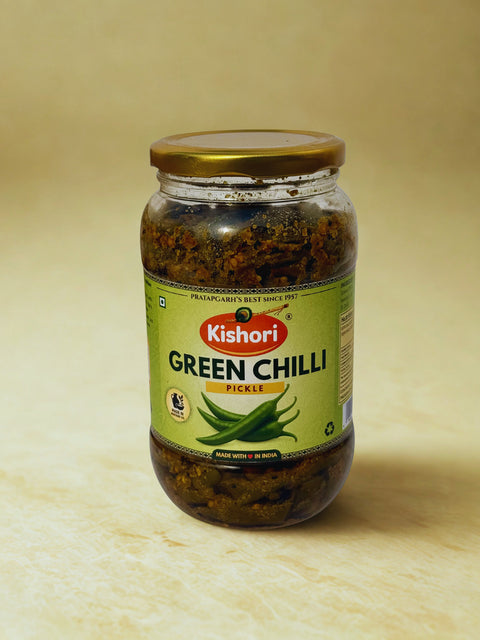 Kishori Green Chilly Pickle – 900g | Spicy Indian Pickle