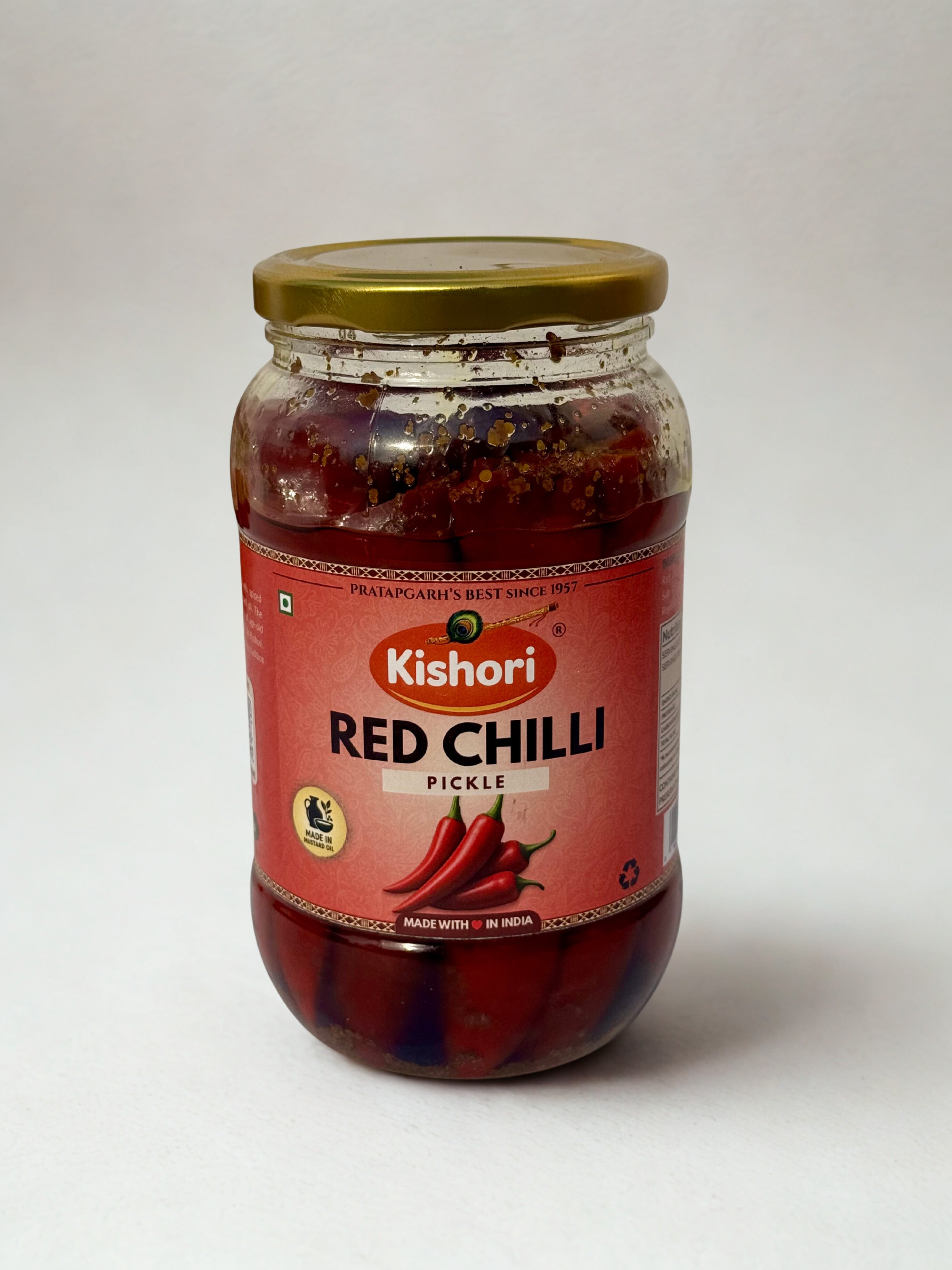 Kishori Food Products Red Chilli Pickle | Authentic Lal Mirch ka Achar | Traditional Indian Pickle